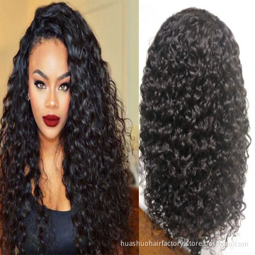 Factory Price 100% Virgin Unprocessed Malaysian 4*4 Water Wave Full Lace Closure Human Hair Wig